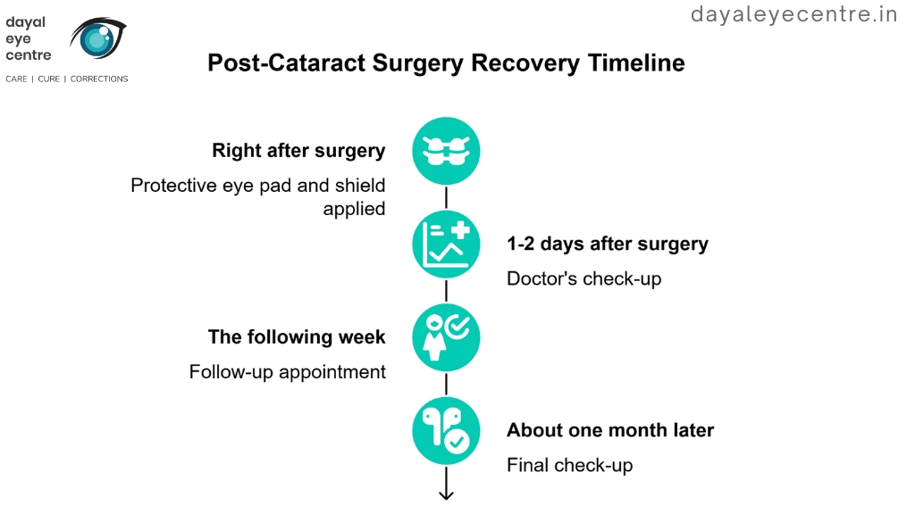 Post cataract surgery recovery timeline