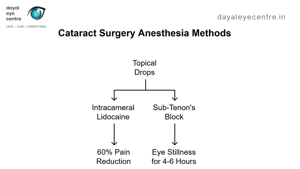 Cataract surgery anesthesia methods