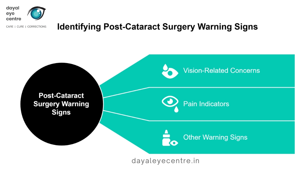 Identifying post cataract surgery warning signs