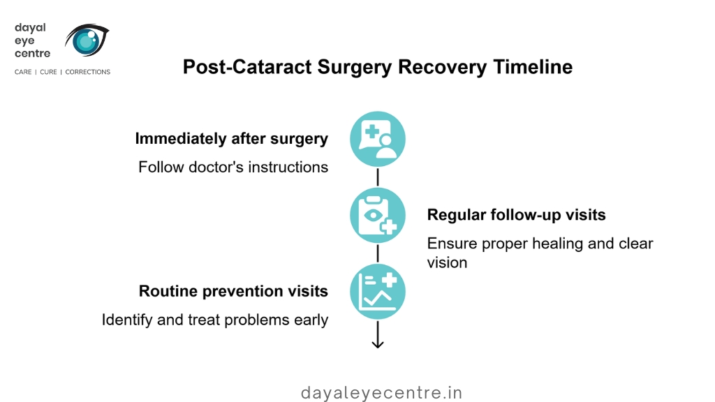 Post- cataract surgery recovery timeline