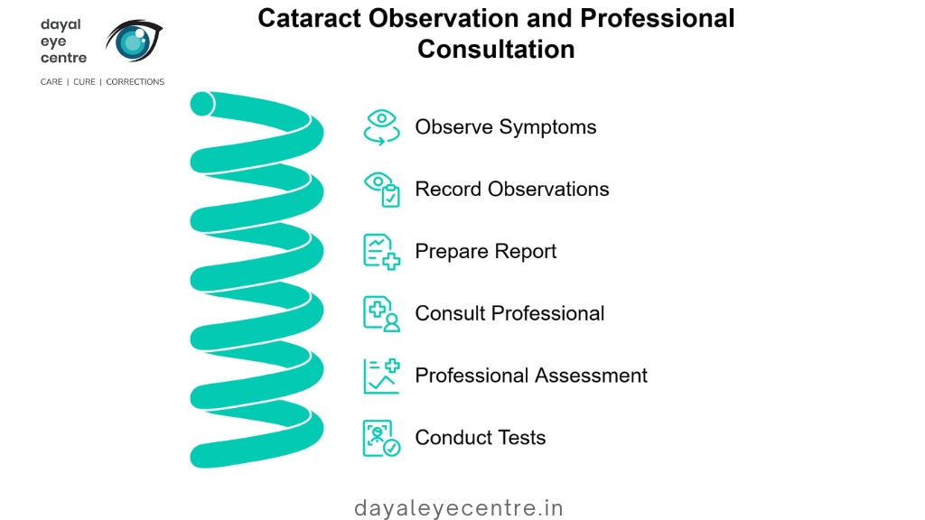 Cataract observation and professional consultation
