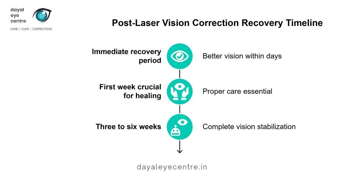 Pre laser vision correction recovery timeline