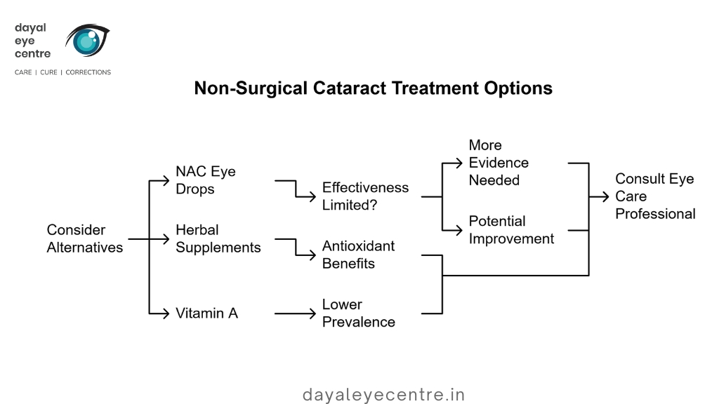 Non surgical cataract treatment opetions