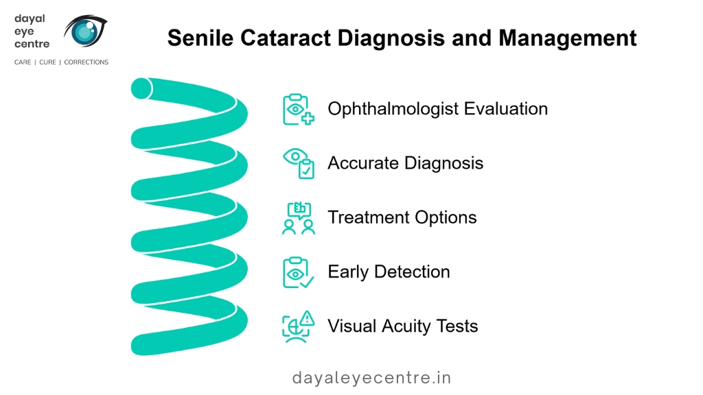 Senile cataract diagnosis and management