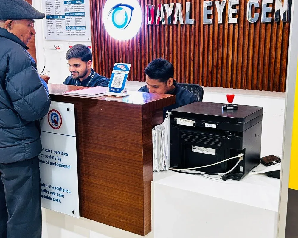 Front desk — registration and appointments