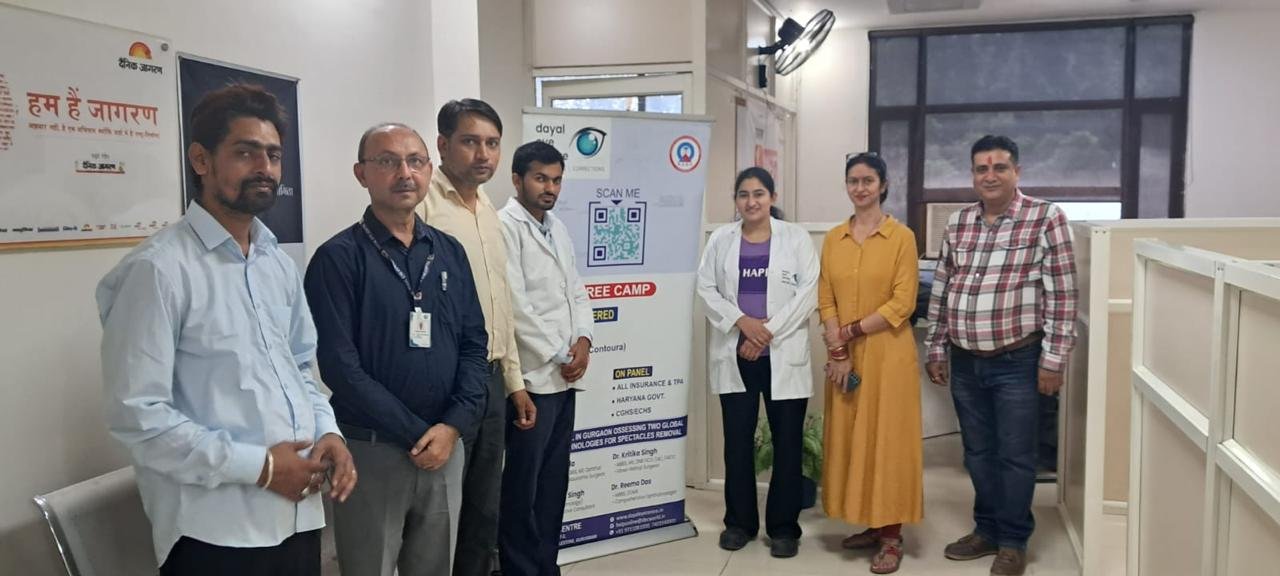 Corporate vision-screening drive