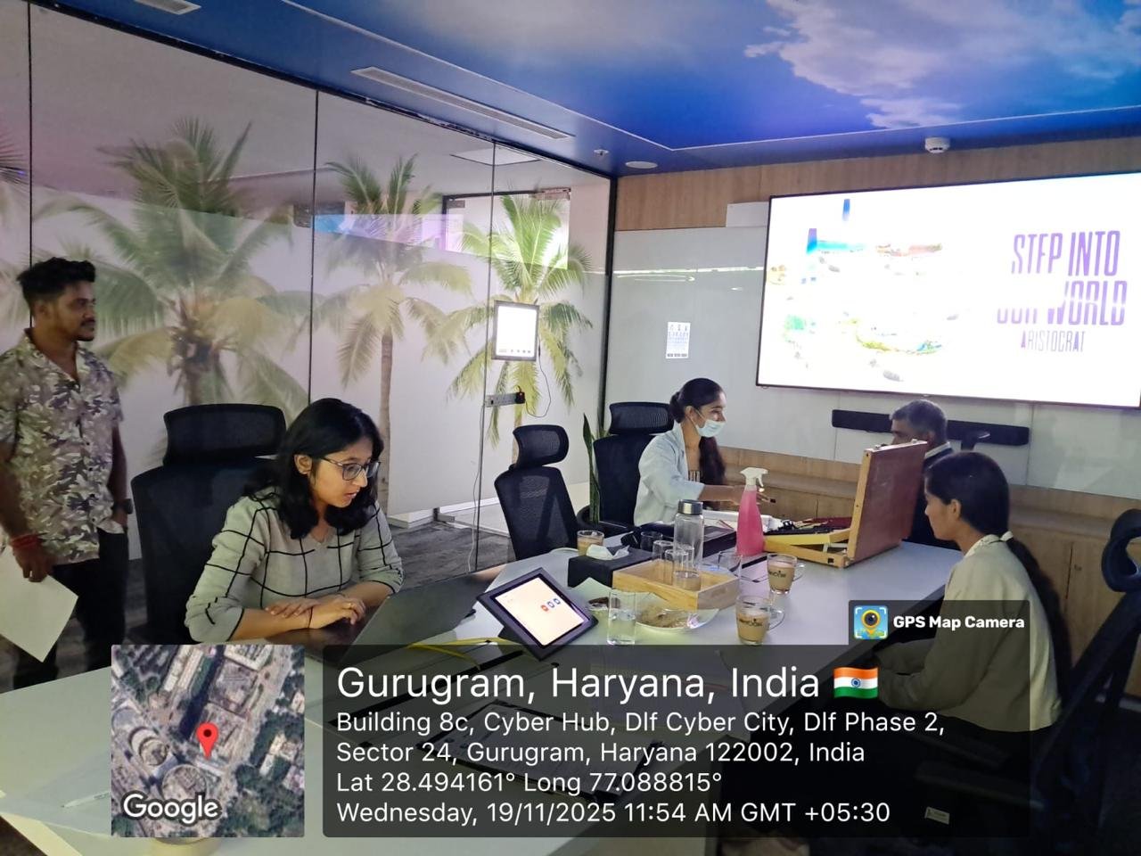 Corporate outreach team at work
