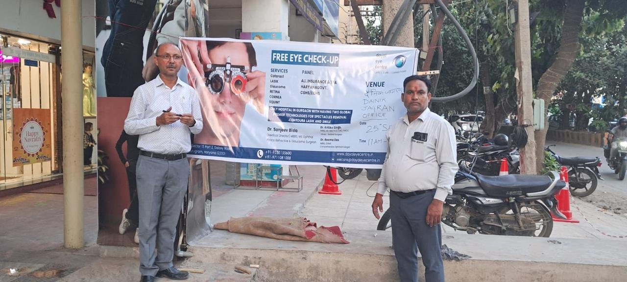 Community eye-screening camp