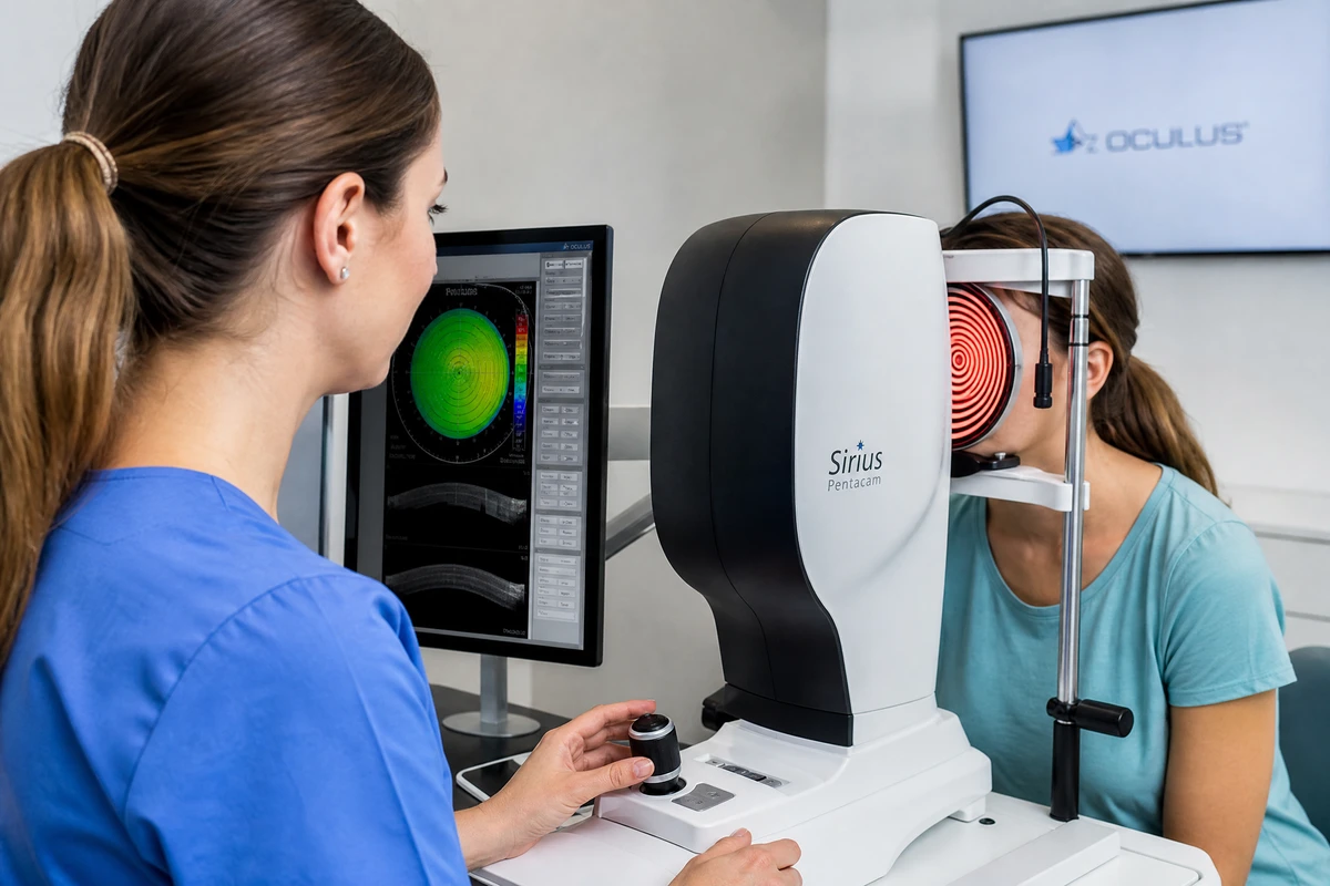 Corneal topography mapping