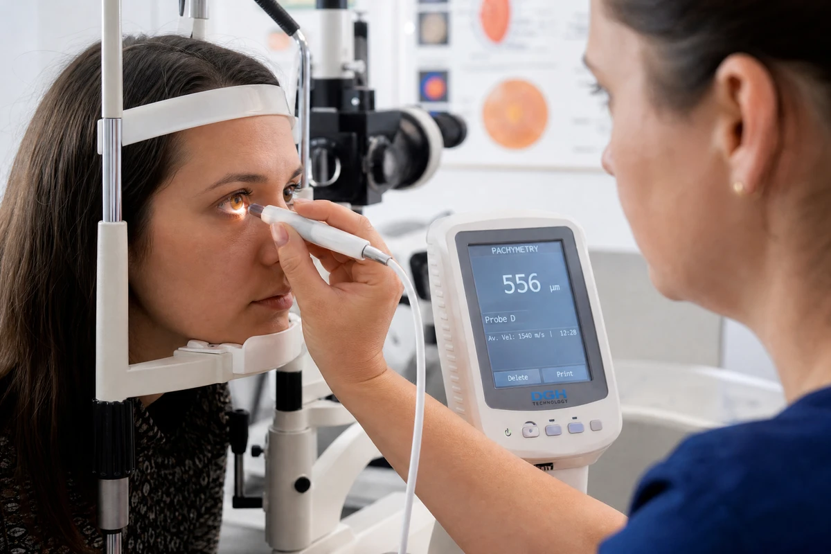 Corneal thickness measurement