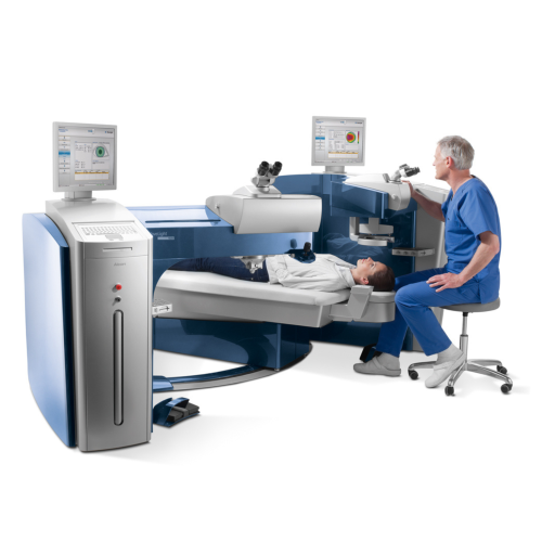Alcon WaveLight EX500 Laser for Customized Contoura Vision Eye Surgery Alcon WaveLight EX500 laser used in Contoura Vision eye surgery for precise corneal reshaping